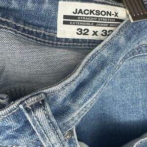 JACKSON-X Straight Stretch Denim Jeans